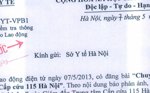Bộ Y tế yêu cầu làm rõ nghi án rút ruột bảo hiểm ở 115 Hà Nội